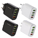 Bakeey QC3.0 3A 4USB Fast Charging USB Charger Adapter For iPhone 8Plus XS 11Pro Huawei P30 Pro Mate 30 Oneplus 7