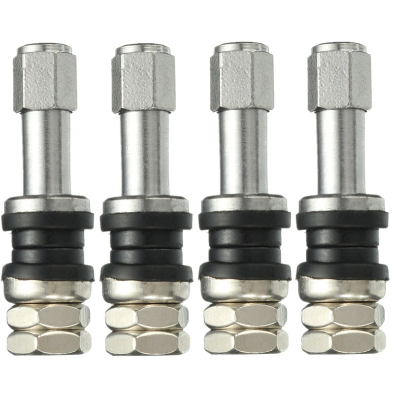 4X Universal TR43E Metal Clamp-in Tubeless Tyre Tire Wheel Schrader Valve