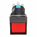 DC 12V 16mm Push Button Self-Reset Switch Square LED Light Momentary Switch