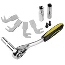 3pcs Extruder Nozzle Hexagon Sleeve Brushing 7mm 8mm 9mm + 1pc Wrench Tool Removal Kit Set for Prusa I3 3D Printer