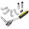 3pcs Extruder Nozzle Hexagon Sleeve Brushing 7mm 8mm 9mm + 1pc Wrench Tool Removal Kit Set for Prusa I3 3D Printer
