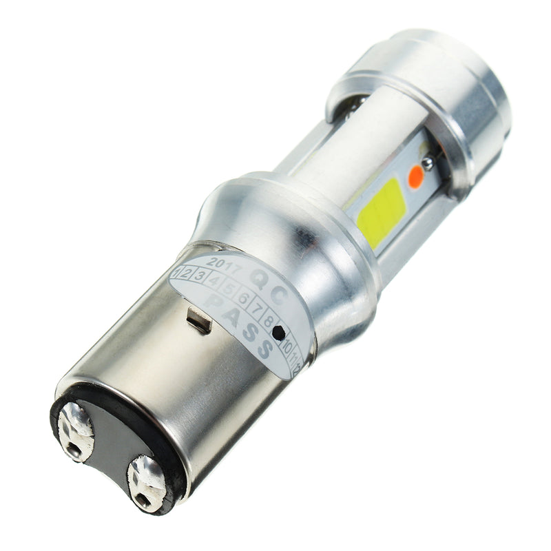 H4 BA20D 3000LM 18W Bright Hi/Lo COB LED Motorcycle Headlamp Motorbike Fog Lamp Light DC9-18V