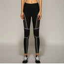 Female Sexy Fitness Trousers Honeycomb Mesh Fabric Hip Up Elasticity Sport Leggings
