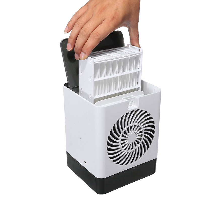 3 In1 Portable USB Air Conditioner Cooler Nano Water Cool Cooling Fan Humidifier