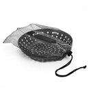 Non Stick BBQ Grilling Skillet with Folding Handle Round BBQ Pizza Grill Pan For Veggies Seafood BBQ