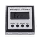 Drillpro Stainless Steel 360 Degree Mini Digital Protractor Inclinometer Electronic Level Box Magnetic Base Measuring Tools