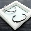 Titanium Steel Stainless Steel Rhomboid Open Male Bracelet