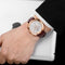 WISHDOIT WSD-006 Fashion Men Quartz Watch Luxury Leather Strap Waterproof Wrist Watch