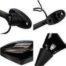 Blue Design LED Turning Signal Mirrors For Honda Suzuki Kawasaki Ducati