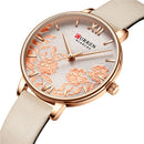 CURREN 9065 Flower Show Fashionable Ladies Wrist Watch Waterproof Quartz Watches