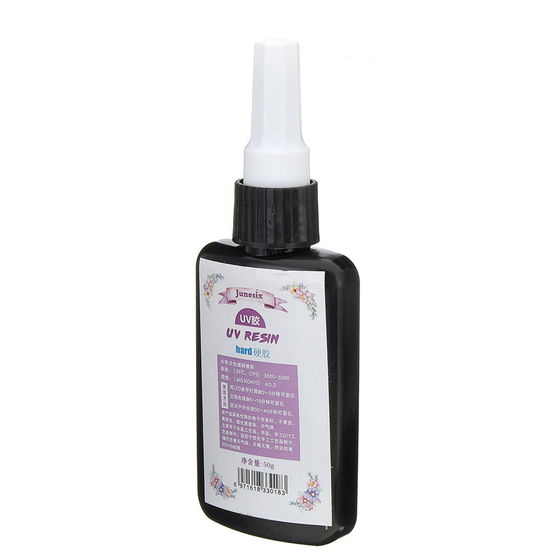 50ml UV Jewel Glue Crystal Glue DIY Handmade UV Curing Resin Liquid Fast Dry Adhesive Metal Glue