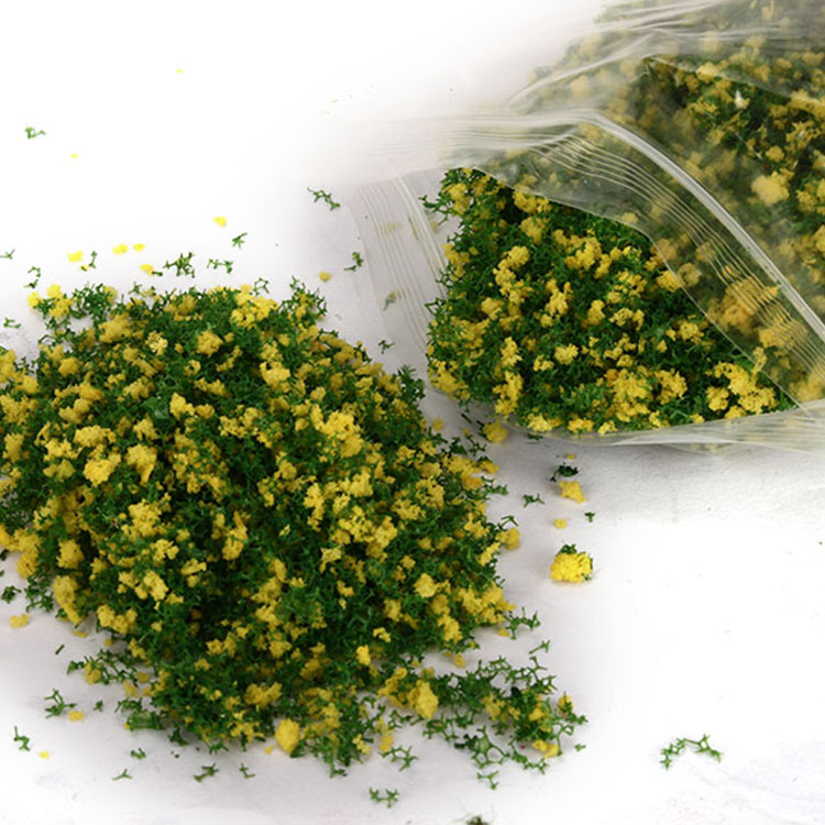 DIY Handmade Building Model Material Grass Tree Sponge Powder Green Yellow Mixture Pollen