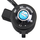 Ignition Key Coil Switch 3 Wire For Harley Davidson XL FX Round Barrel Key For Sportster For Dyna