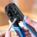 UGREEN ZJ307 RJ45 Cat6 Cat7 4/6/8P Crimper Plier Multi-function Cable Clamp Stripper Pressing Trimming Cable Clamp Plier