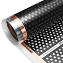 50-200cm 220W Honeycomb Reticulated Floor Heating Film Infrared Underfloor Film Pads
