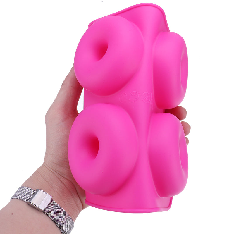 2pcs Donut Bagel Silicone Mold Cake Cookie Cheesecake Baking Non-Stick Mould