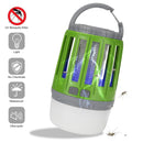 2 in 1 USB Rechargeable LED  Mosquito Dispeller Killer Lamp High/Low Light 360-400NM UV Mosquito Zapper Light For Bedroom, Garden,Camping