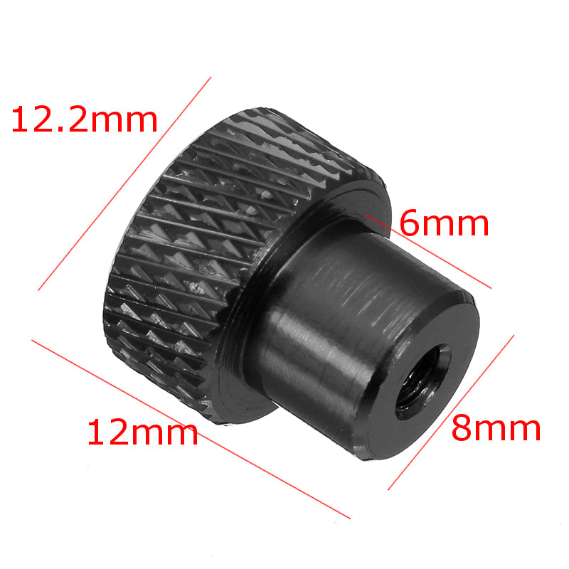 Suleve M3AN2 10Pcs M3 Frame Hand-tight Flange Nut Cap Aluminum Alloy Super Light