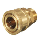 3/8 Inch Brass Quick Release Adapter Connect to M22 Metric For Pressure Washer Hose