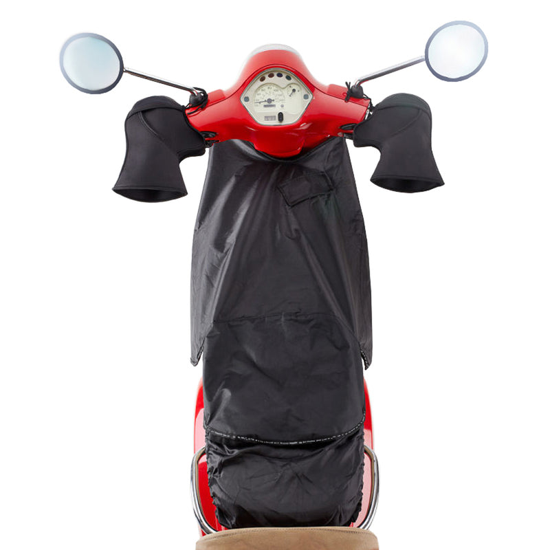420D Waterproof Fleece Lined Motorcycle Scooter Electric Bike Leg Cover Thermal Apron Winter Warmer Bib Knee Blanket Windproof Protector