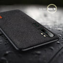 Bakeey Luxury Fabric Splice Soft Silicone Edge Shockproof Protective Case For Xiaomi Mi Note 10 / Mi Note 10 PRO/ Xiaomi Mi CC9 pro