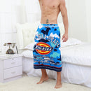 KCASA KC-964 Machine Washable Man Bathtowel Bathrobe Shower Microfiber Soft Beach Absorbent