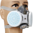 Rubber Dustproof Half Mask Industrial Spray Paint Dust Riding Anti-fog PM2.5 Mask