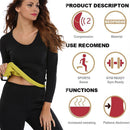 Sweat Sauna Suit Body Shaper Women Shirt Thermo Neoprene Trainer Sliming Waist Belt Tracksuit