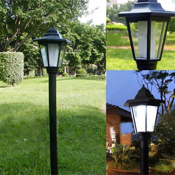 Solar Power LED Path Way Wall Landscape Garden Fence Solar Garden Light Post Outdoor Light