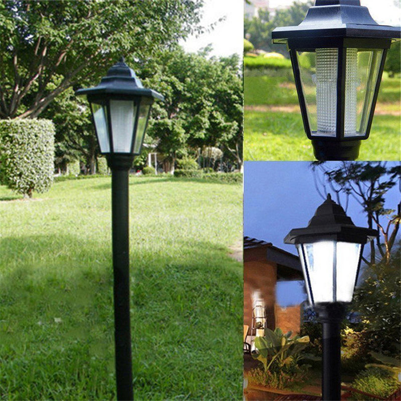 Solar Power LED Path Way Wall Landscape Garden Fence Solar Garden Light Post Outdoor Light