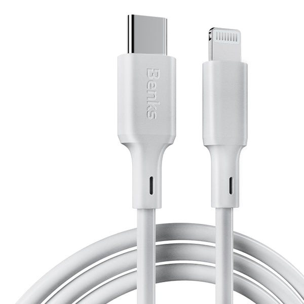 Benks MFi PD Type-C to Lightning Fast Charging Data Cable For iPhone XS XR Plus iPad 11 Pro