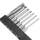 Broppe 7pcs SAE 5/64-5/16 Inch 65mm Magnetic Ball Screwdriver Bit 1/4 Inch Hex Shank
