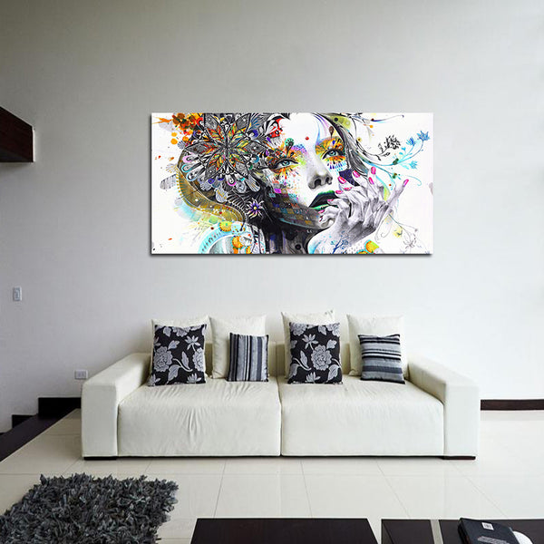 Miico Hand Painted Oil Paintings People Modern Paintings Wall Art For Home Decoration