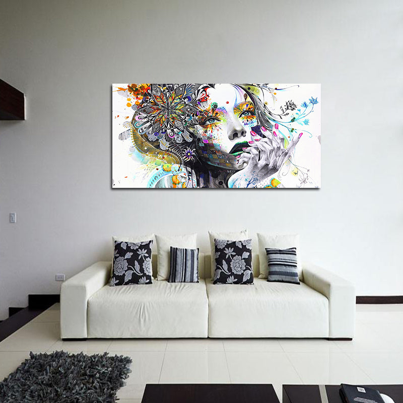 Miico Hand Painted Oil Paintings People Modern Paintings Wall Art For Home Decoration
