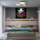 Miico Hand Painted Oil Paintings Animal Panda Paintings Wall Art For Home Decoration