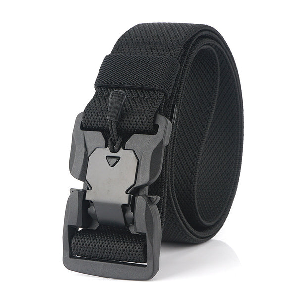 AWMN 125cm x 3.8cm Magnetic Buckle Punch Free Men Tactical Belt Nylon Casual Belts