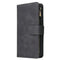 Luxury Flip PU Leather Zipper Wallet Phone Bag Multi Card Slots Protective Case for iPhone 11 / Pro / Pro Max / XR