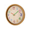 Loskii HC-40 Decorative Accurate Time Wood Grain Colorful Silent Quartz Hanging Wall Clock