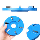 Flat 6-tooth Woodworking Plane Carving Disc Milling Cutter For 22mm Angle Grinde