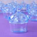 12 Pcs/Set Plastic Crown Candy Box Wedding Chocolate Cookie Present Holder Kitchen Storage Container