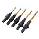 Round Shank Chamfer Drill Bit Set Quick Change Woodworking Countersink Drill Bit Reamer