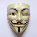 Halloween V-Vendetta Mask LED Luminous Flashing Face Mask Party Masks Light Up Dance Halloween Cospl