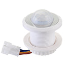PIR Infrared Ray Motion Sensor Time Delay Adjustable Switch for Ceiling Lamp AC85-265V