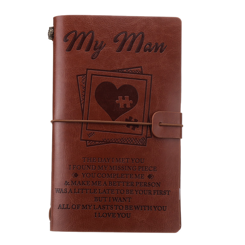 Engraved Leather Journal Notebook Diary Custom Message Quotes Gift Anniversary Birthday Graduation2