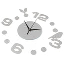 DIY Fashionable Large Wall Clock Home Office Room Decor 3D Mirror Surface Sticker