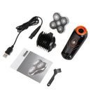 Electric Head Shaver Razor 5 Headed Rechargeable Waterproof Hair Clipper