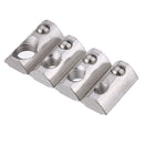 Drillpro 50pcs 40 Series T Slot Elastic Nut Round Roll Spring Nut for 40 Series Aluminum Profile