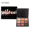 9-Color Eyeshadow Palette Eye Shadow Brush Makeup Set Matte Pearlescent Earth Color Eye Shadow