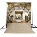5x7FT Vinyl Castle Stairs Indoor Photography Backdrop Background Studio Prop