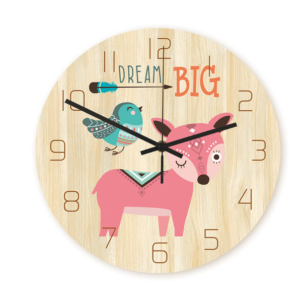 Loskii CC033 Creative Wall Clock Mute Wall Clock Cartoon Wall Clock For Home Office Decorations